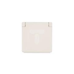 Simon 82 Pokrywa hermetyczna gniazda pojedynczego z/u IP44 z klapką pełną biała 82068K-30 WS82P-82068K-30