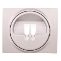 SISTENA LIFE Plakietka gniazda głośnikowego pojedynczego metalic 771300