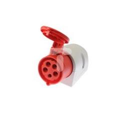 Gniazdo stałe 5P 32A 400V czerwone IP44 125-6