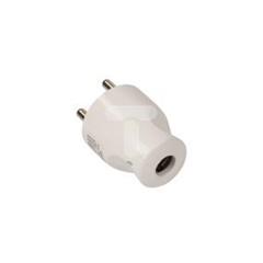Wtyczka z uziemieniem 16A W-131 biała W13101