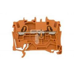 Złączka szynowa 2-przewodowa 2,5mm2 pomarańczowa 2002-1202 TOPJOBS