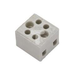 Złączka gwintowa porcelanowa 2,5mm2 2-tory biała ZPA 2-2.5A 44242516