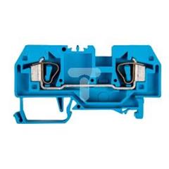 Złączka szynowa 2-przewodowa 6mm2 niebieska 282-904