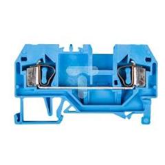 Złączka szynowa 2-przewodowa 4mm2 niebieska 281-904 