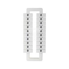 Oznacznik do złączek szynowych 2,5-70mm2 /0/ biały 43192 (20szt.)