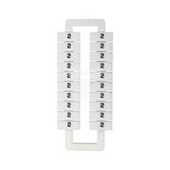 Oznacznik do złączek szynowych 2,5-70mm2 /2/ biały 43192 (20szt.)