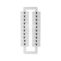 Oznacznik do złączek szynowych 2,5-70mm2 /5/ biały 43192 (20szt.)