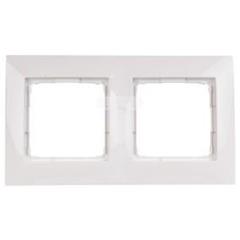 Simon 54 Premium Ramka podwójna uniwersalna biała DRK2/11 WMDZ-0120xK-011