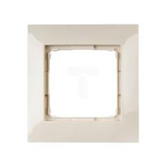 Simon 54 Premium Ramka pojedyncza uniwersalna gips kremowa DRK1/41 WMDZ-0110xK-041