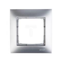 Simon 54 Premium Ramka pojedyncza uniwersalna srebrny mat DRK1/43 WMDZ-0110xK-043