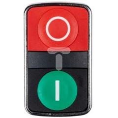 Przycisk sterowniczy 22mm podwójny czerwony/zielony z samopowrotem 1Z 1R XB4BL73415