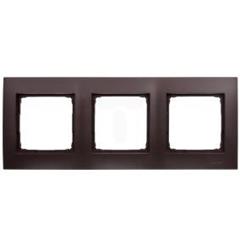 Simon 54 Premium Ramka potrójna uniwersalna brąz mat DR3/46 WMDZ-0130xx-046