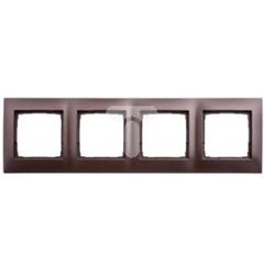 Simon 54 Premium Ramka poczwórna brąz mat DR4/46 WMDZ-0140xx-046