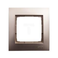 Simon 54 Premium Ramka pojedyncza uniwersalna złoty mat DR1/44 WMDZ-0110xx-044