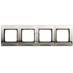 Simon 54 Premium Ramka poczwórna uniwersalna metalowa inox DR4/61 WMDZ-0140xM-061