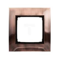 Simon 54 Premium Ramka pojedyncza uniwersalna metalowa miedź rustykalna DR1/36 WMDZ-0110xM-036