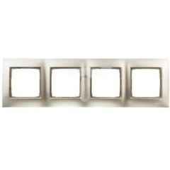 Simon 54 Premium Ramka poczwórna uniwersalna złoty mat DR4/44 WMDZ-0140xx-044