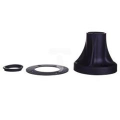 Cokół mocujący tworzywo czarny poziomy XVBZ01