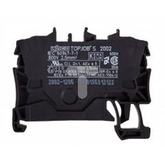 Złączka szynowa 2-przewodowa 2,5mm2 czarna 2002-1205 TOPJOBS