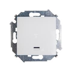 Simon 15 Łącznik jednobiegunowy z podświetleniem biały 1591104-030 WS15-1591104-030