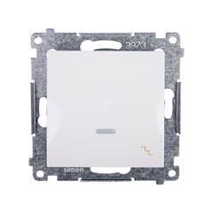 Simon 54 Łącznik schodowy z podświetleniem biały IP20 DW6L.01/11 WMDL-061xxx-011