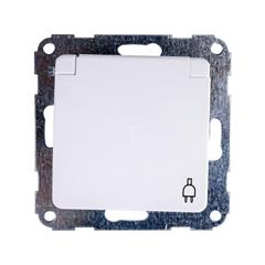 Optima Gnizado hermetyczne pojedyncze z/u 16A IP44 z klapką białe 12000902