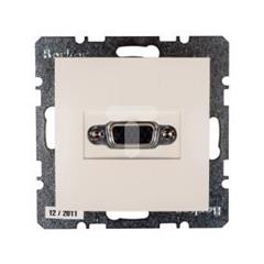 Berker/B.Kwadrat Gniazdo VGA kremowe połysk 3315408982