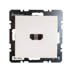 Berker/B.Kwadrat Gniazdo HDMI śnieżnobiale połysk S.1/B.3/B.7 Glas 3315428989