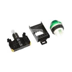 Lampka sygnalizacyjna 22mm zielona 230V AC żarówka ST22-LZ-230-BA9S\.