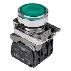 Przycisk sterowniczy 22mm zielony z samopowrotem z podświetleniem 1Z 1R XB4BW33M5