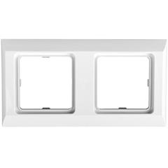 Optima Ramka podwójna biała 12011702