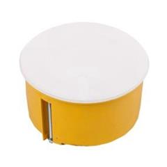 Puszka podtynkowa 70mm regips żółta z pokrywą PO-70F 0204-0N