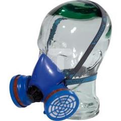 Półmaska z kauczuku + 2 pochłaniacze A2 z 2 wymiennymi filtrami P2 niebieska M3200A2P2R