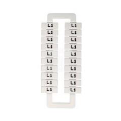 Oznacznik do złączek szynowych 2,5-70mm2 /L1/ biały 43192 (20szt.)