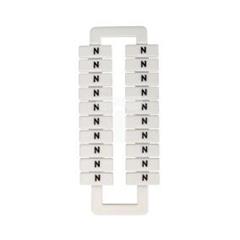 Oznacznik do złączek szynowych 2,5-70mm2 /N/ biały 43192 (20szt.)