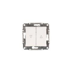 Sedna Przycisk żaluzjowy 2-biegunowy z blokadą elektryczną 10A biały SDN1300121