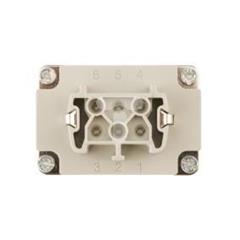 Wkład złącza 6P+PE żeński 16A 500V EPIC H-BE 6 BS 10191000