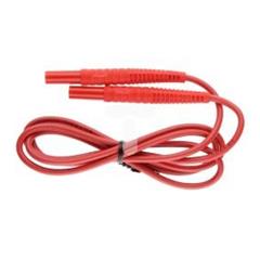 Przewód pomiarowy 1,2m czerwony /wtyki bananowe/ WAPRZ1X2REBB