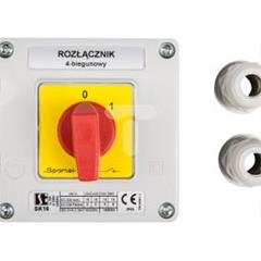 Łącznik krzywkowy 0-1 4P 16A w obudowie SK16-2.8210\OB11C
