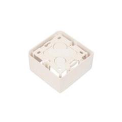 MOSAIC Puszka natynkowa pojedyncza /2moduły/ biała 080281