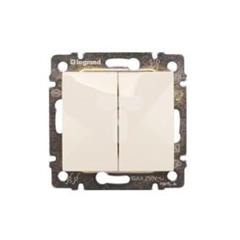 VALENA Łącznik schodowy podwójny kremowy 774308