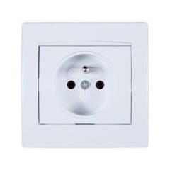 Anya Gniazdo pojedyncze z/u 16A IP20 białe z ramką AYA2800121