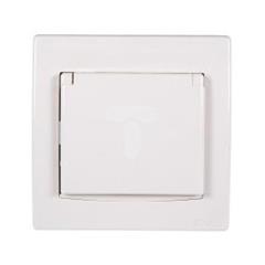 Anya Gniazdo hermetyczne pojedyncze z/u 16A IP44 z przesłonami kremowe AYA2800323