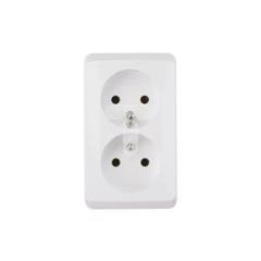 Prima Gniazdo podwójne z/u 16A IP20 białe GWN-230P WDE001043