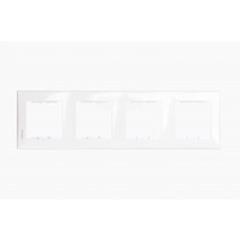 Sedna Ramka poczwórna biała pionowa SDN5802021