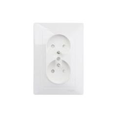 Sedna Gniazdo podwójne z/u 16A IP20 kremowe SDN2800623