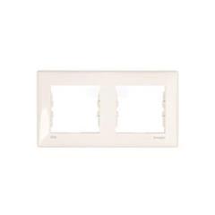 Sedna Ramka podwójna pozioma kremowa IP44 SDN5810323