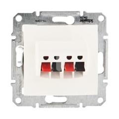 Sedna Gniazdo głośnikowe podwójne kremowe SDN5400123