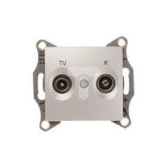 Sedna Gniazdo antenowe RD/TV przelotowe aluminium SDN3301860