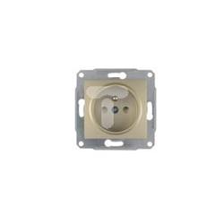 Sedna Gniazdo pojedyncze z/u 16A IP20 z przesłonami satyna SDN2800168